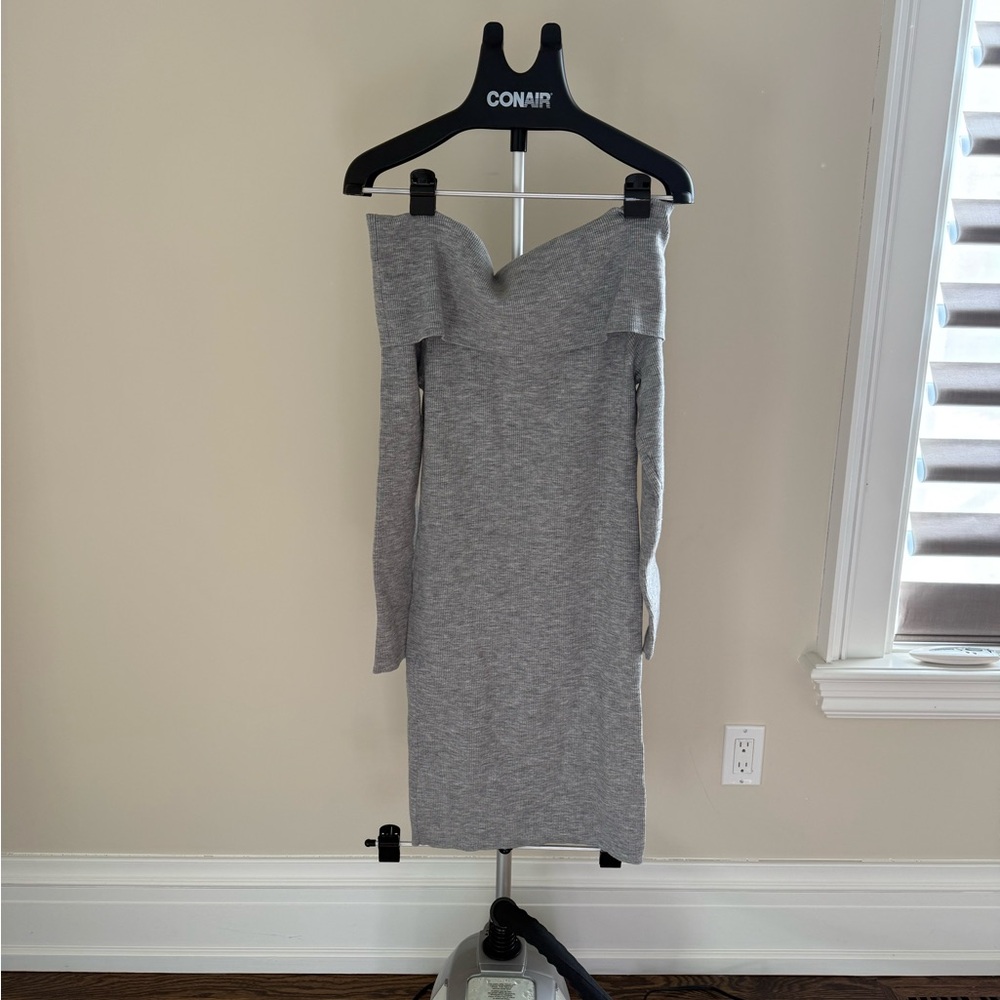 Wilfred Gray Long Sleeve Dress